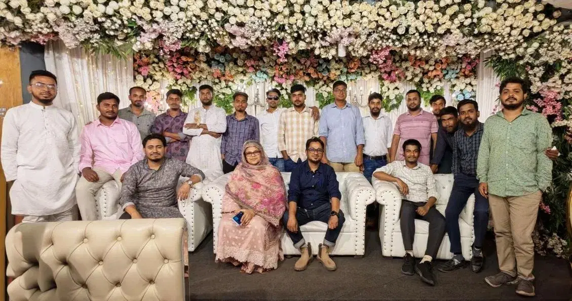 Innovation Nexus team gathered together at a company event