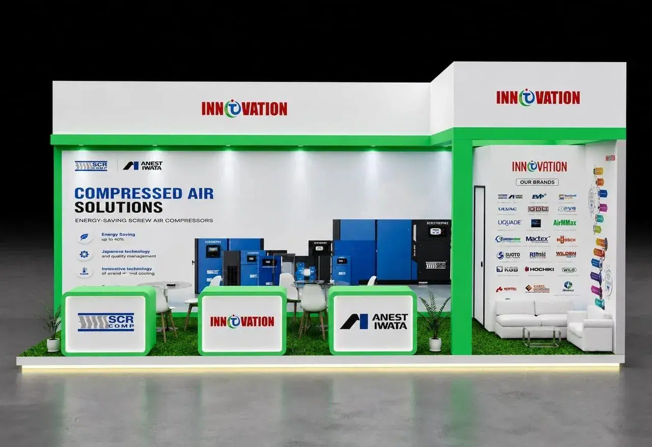Innovation Nexus compressed air solutions exhibition stand