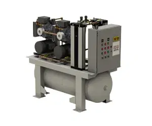 Duplex Oil-less Scroll Horizontal Tank mount w/ Desiccant Dryers — form 1601
