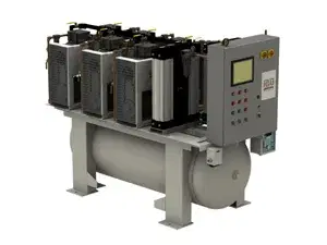 Duplex Oil-less Scroll Horizontal Tank mount w/ Desiccant Dryers — form 1603