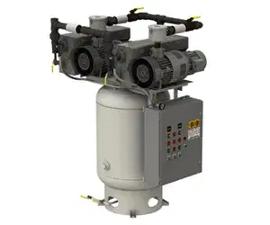 Duplex Vertical Space Saver Lubricated Rotary Vane NFPA Compliant Medical Vacuum Systems — form 3104