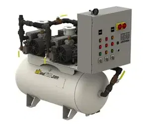 Duplex Horizontal Lubricated Rotary Vane NFPA Compliant Medical Vacuum Systems — form 3106
