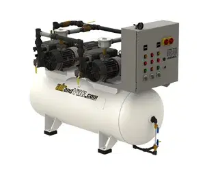 Duplex Horizontal Lubricated Rotary Vane NFPA Compliant Medical Vacuum Systems — form 3107