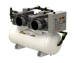 Duplex Horizontal Lubricated Rotary Vane NFPA Compliant Medical Vacuum Systems — form 3108