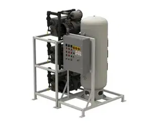Triplex Stacked Lubricated Rotary Vane NFPA Compliant Medical Vacuum Systems — form 3114