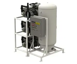 Triplex Stacked Lubricated Rotary Vane NFPA Compliant Medical Vacuum Systems — form 3115