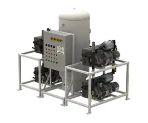 Quadplex Stacked Lubricated Rotary Vane NFPA Compliant Medical Vacuum Systems — form 3117